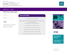 Tablet Screenshot of careerlink.ifse.ca